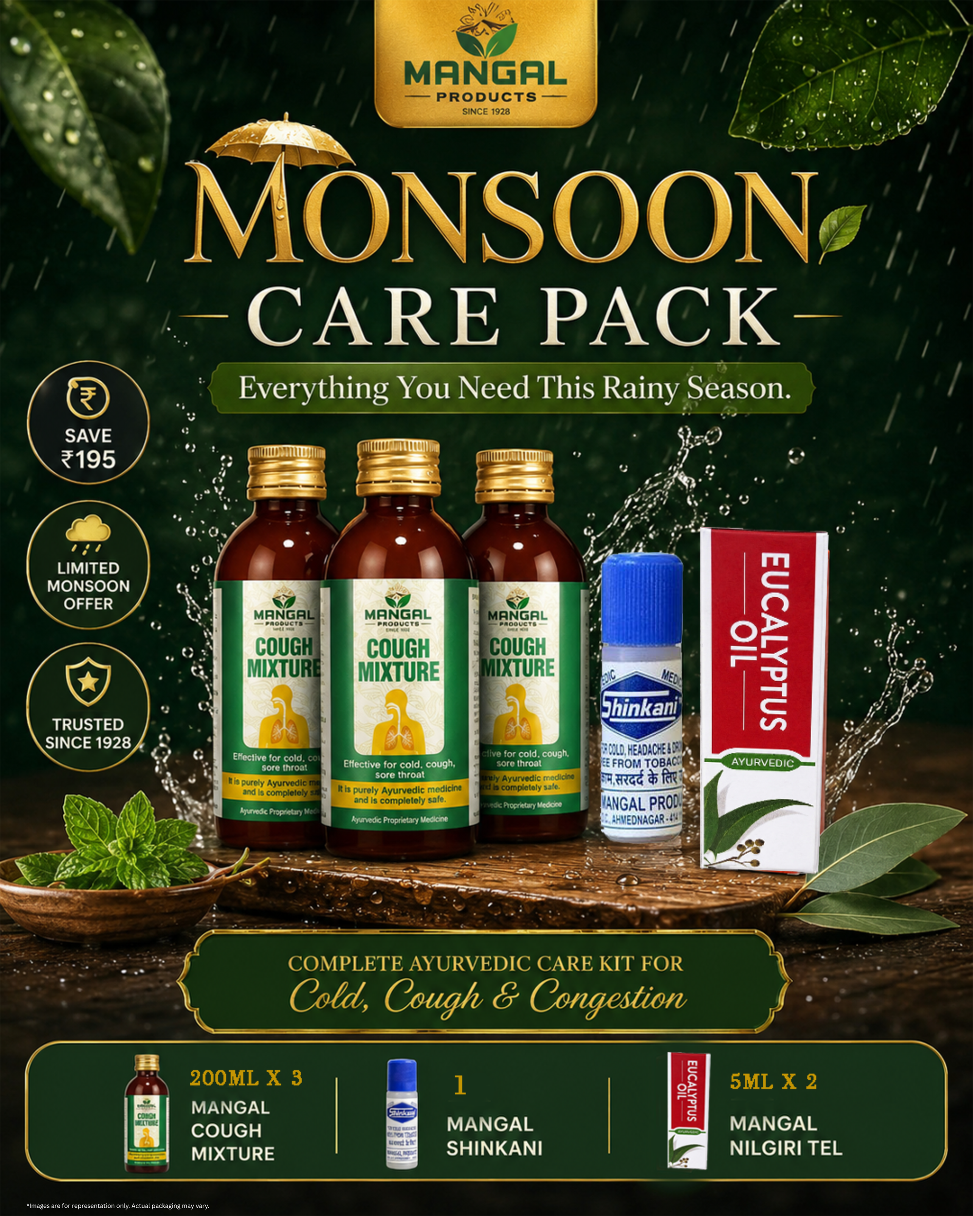 Mangal Family Monsoon Care Kit | मंगल फॅमिली मॉन्सून केअर किट